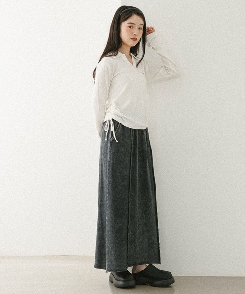 tシャツ スキッパードロストカットソー　581498 レディース | Heather | 13