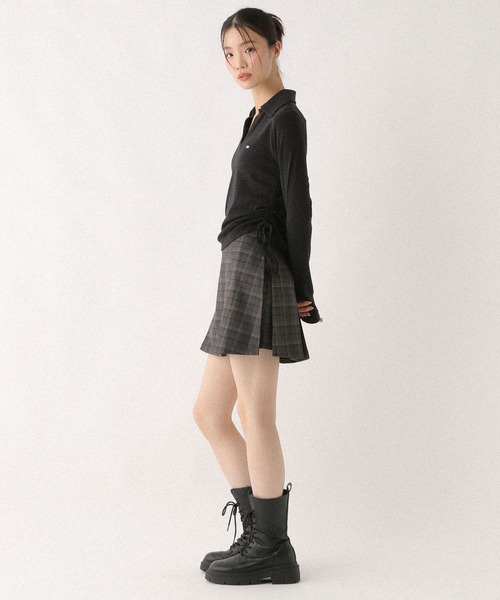 tシャツ スキッパードロストカットソー　581498 レディース | Heather | 20