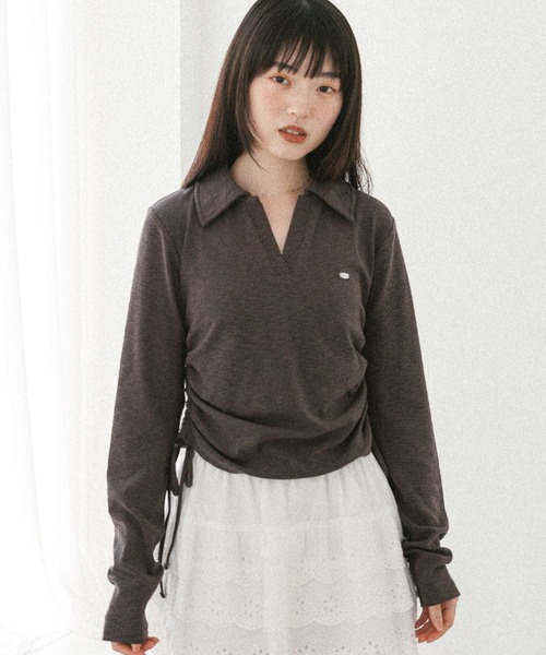 tシャツ スキッパードロストカットソー　581498 レディース | Heather | 22