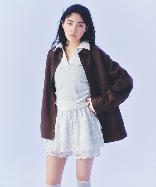 tシャツ スキッパードロストカットソー　581498 レディース | Heather | 04