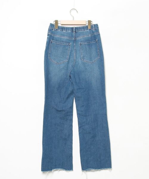 「LEPSIM」 加工デニムパンツ L ブルー レディース