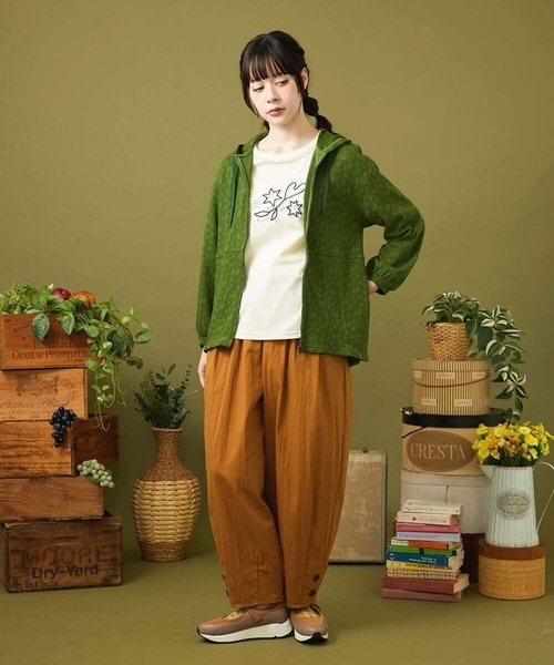 Jocomomola（ホコモモラ） パーカー Nube ジャカードジップパーカー