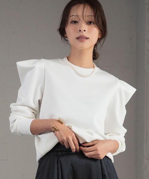 ELFRANK tシャツ ダンボール パワーショルダー カットソー プル