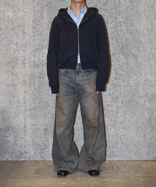 NVRFRGT（ネヴァーフォーゲット） パーカー PANELLED ZIP UP HOODIE
