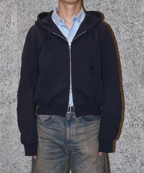 NVRFRGT（ネヴァーフォーゲット） パーカー PANELLED ZIP UP HOODIE