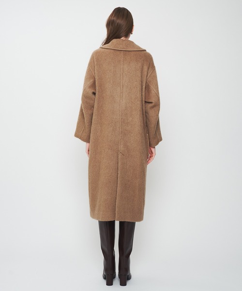 奈々様 專用 Deicy モヘヤシャギーステンカラーコート ピンク モヘヤシャギーステンカラーコート