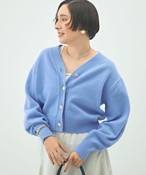 εïз の〜んびり εïз 様 ラメリブVネック カーディガン|ANAYI OFFICIAL ONLINE STORE