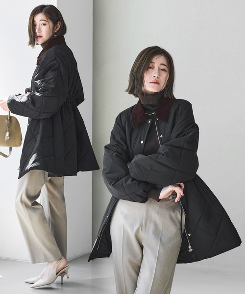 ルイルエブティック（RUIRUE BOUTIQUE）/【洗える】ハンティング キルティングコート RUIRUE BOUTIQUE（ルイルエブティック） コート アウター 洗える