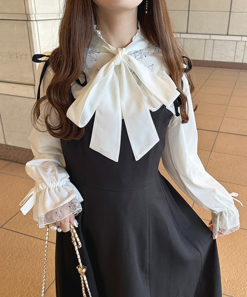 「apres jour」 キャミソールワンピース フリー ブラック系その他 レディース_画像3