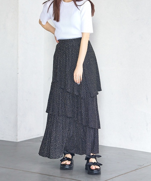 「LE TALON」 フラットサンダル MEDIUM ブラック×ブラック レディース_画像3