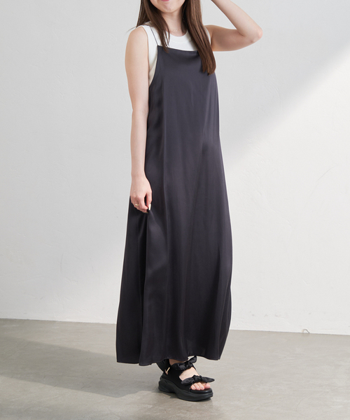 「LE TALON」 フラットサンダル MEDIUM ブラック×ブラック レディース_画像7