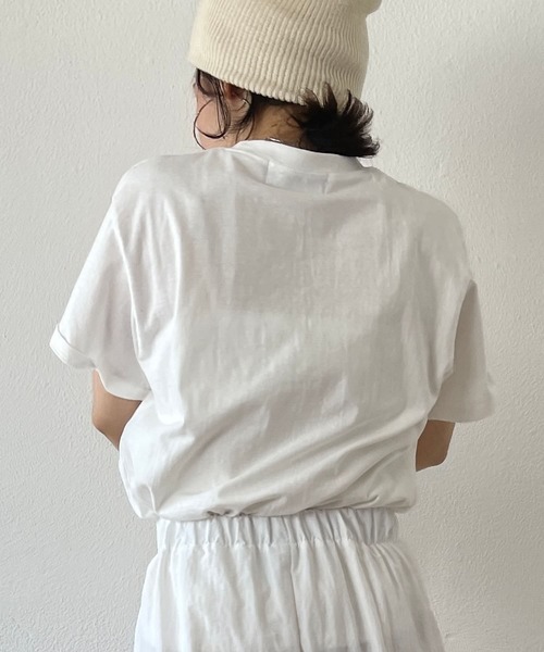 「wee9s」 半袖Tシャツ FREE ホワイト レディース_画像5