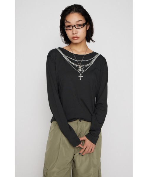 LAGUA GEM ZIP POCKET ロングスリーブＴシャツ LAGUA GEM | ZIP POCKET ロングスリーブTシャツ (Tシャツ・カットソー