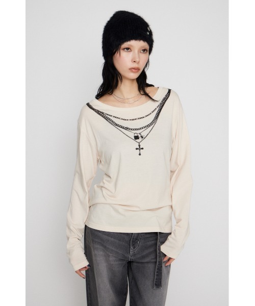 LAGUA GEM ZIP POCKET ロングスリーブＴシャツ LAGUA GEM | ZIP POCKET ロングスリーブTシャツ (Tシャツ・カットソー