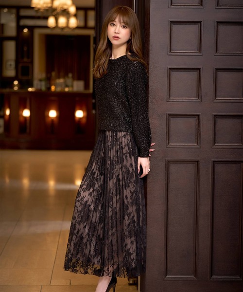 「emiriawiz」 長袖ニット FREE ブラック レディース_画像3