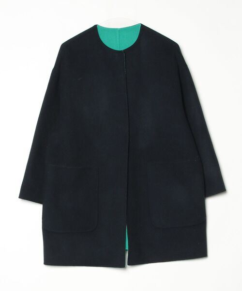 UNITED ARROWS（ユナイテッドアローズ） ノーカラーコート 36 ブラック