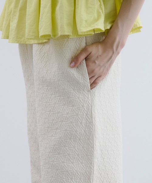 「PERNA」 イージーパンツ FREE ホワイト レディース_画像5