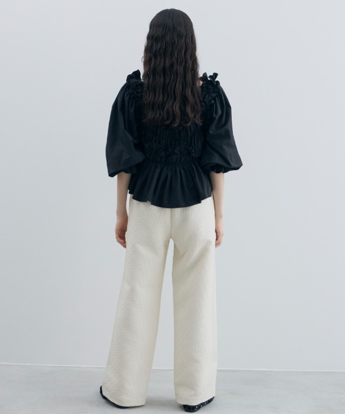 「PERNA」 イージーパンツ FREE ホワイト レディース_画像7