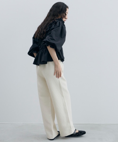 「PERNA」 イージーパンツ FREE ホワイト レディース_画像8