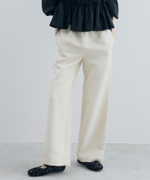 「PERNA」 イージーパンツ FREE ホワイト レディース_画像9