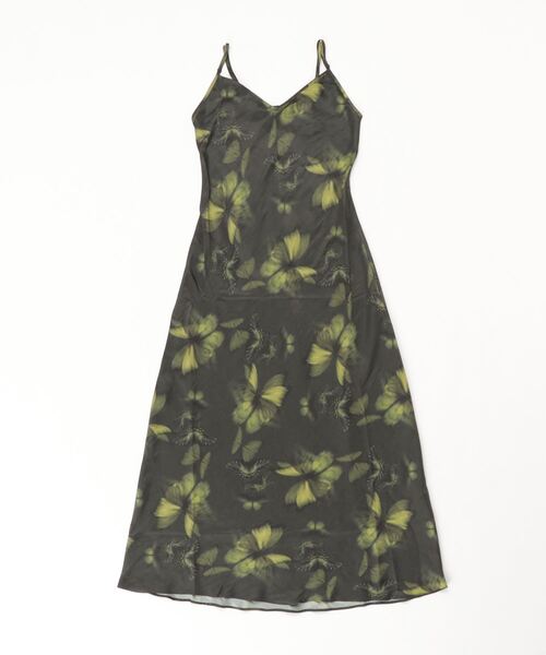 「ALLSAINTS」 キャミソールワンピース 8 グリーン レディース_画像3