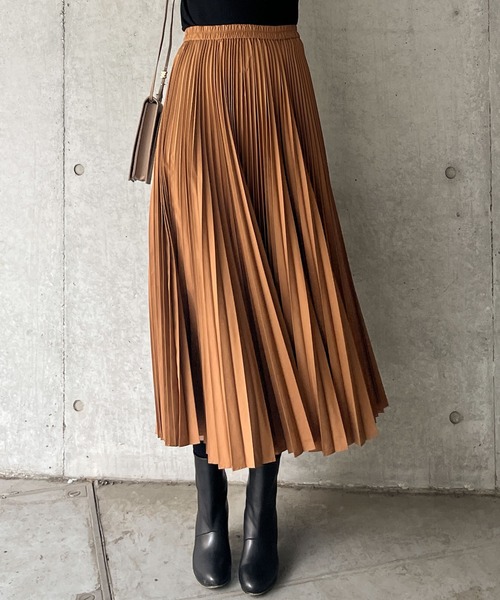 「Audrey and John Wad」 プリーツスカート M ブラック レディース_画像6