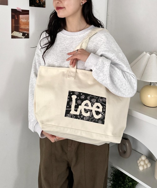 Lee（リー） トートバッグ Lee/バンダナ柄 ロゴプリント トートバッグ