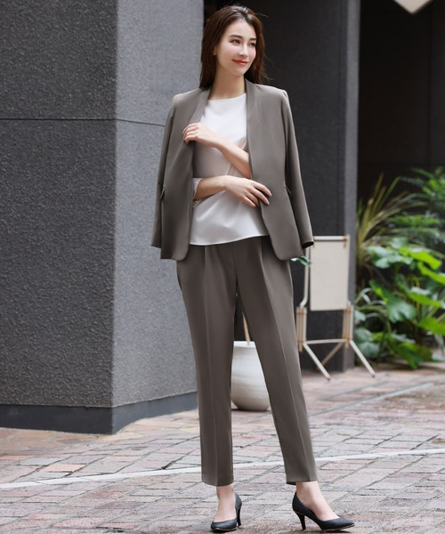 「Flolia」 セットアップ M チャコールグレー レディースの画像