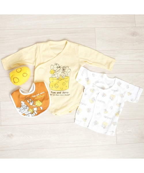 出産祝い TOM＆JERRY トム＆ジェリー 新生児ギフトボックス 4点セット