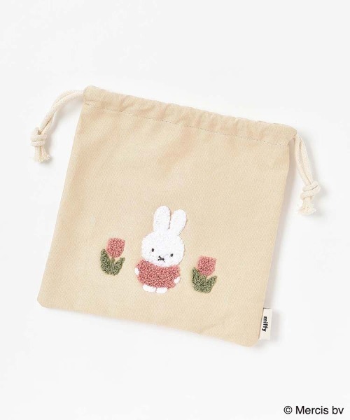 Miffy（ミッフィー） ポーチ miffyスプリングサガラ刺繍巾着