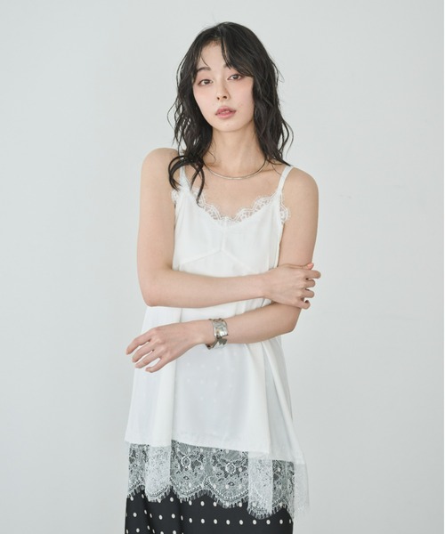 キャミソール サテンレースキャミチュニック : ZOZOTOWN Yahoo!店