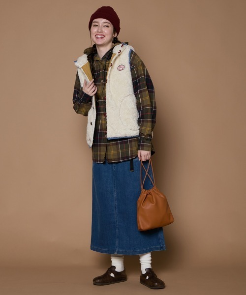「KRIFF MAYER Lady's Collection」 ベスト LARGE グレー レディース_画像6