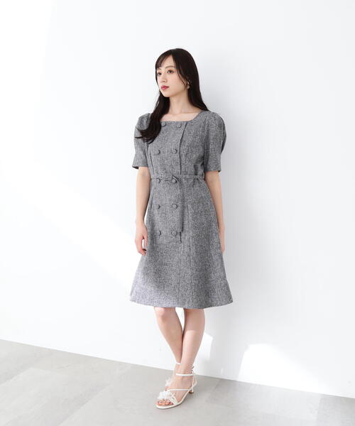「JILL by JILL STUART」 半袖ワンピース MEDIUM ブラック系その他 レディース_画像2