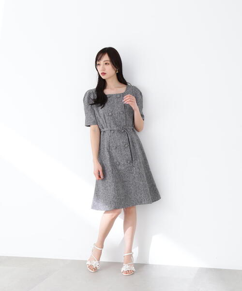 「JILL by JILL STUART」 半袖ワンピース MEDIUM ブラック系その他 レディース_画像5