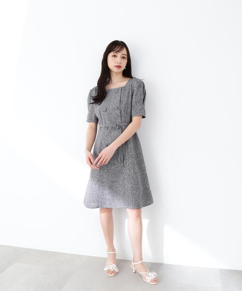 「JILL by JILL STUART」 半袖ワンピース MEDIUM ブラック系その他 レディース_画像7