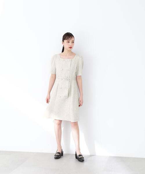 「JILL by JILL STUART」 半袖ワンピース MEDIUM ブラック系その他 レディース_画像8