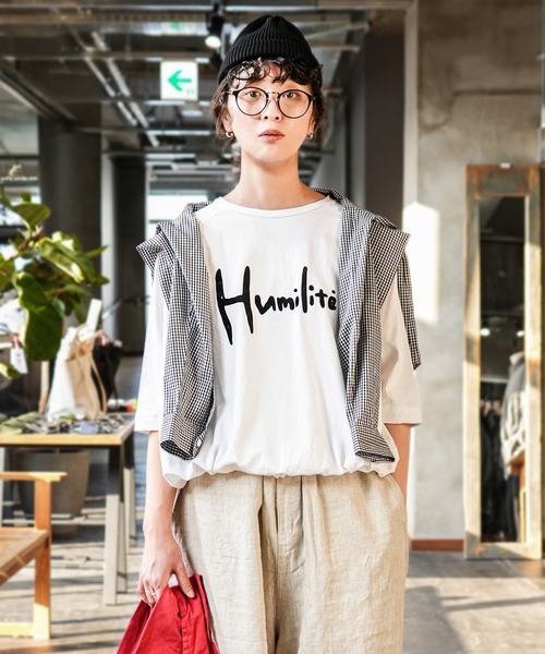 SOLAMONAT（ソラモナ） tシャツ 半袖 パフ天竺 裾ヒモ五分袖プル