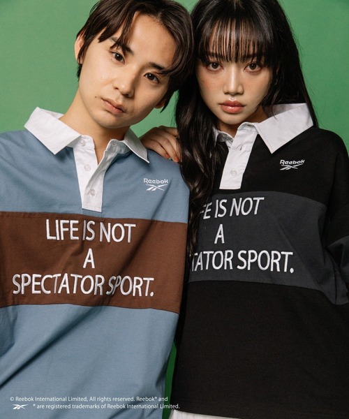 ALAND ブラウス シャツ 「ALAND別注」Reebok／ラガーシャツ レディース