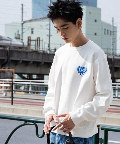「WEGO」 スウェットカットソー LARGE ブラック メンズ_画像5