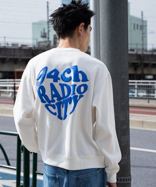 「WEGO」 スウェットカットソー LARGE ブラック メンズ_画像7