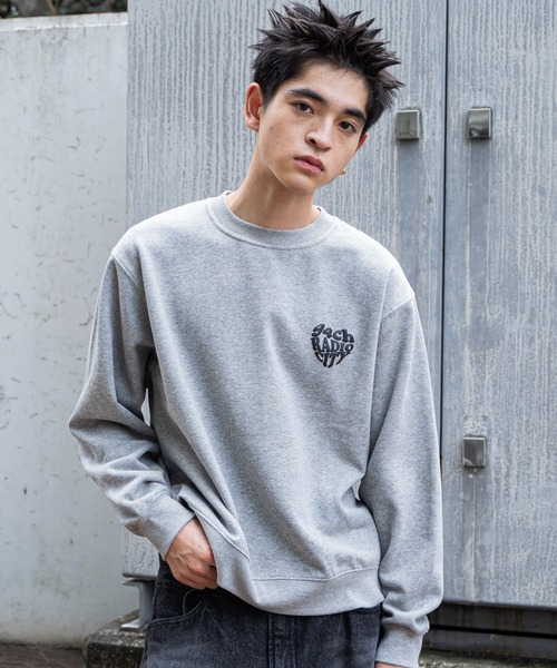 「WEGO」 スウェットカットソー LARGE ブラック メンズ_画像9