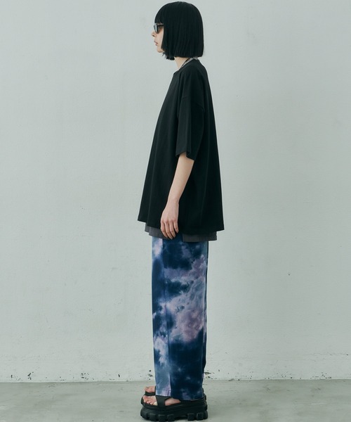 「AIVER」 半袖Tシャツ MEDIUM ブラック メンズ_画像7