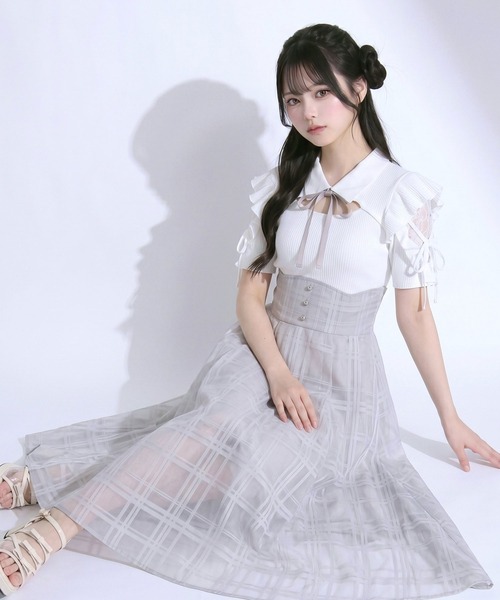 DearMyLoveRose（ディアマイラブローズ） ワンピース 夏 半袖 デコルテ