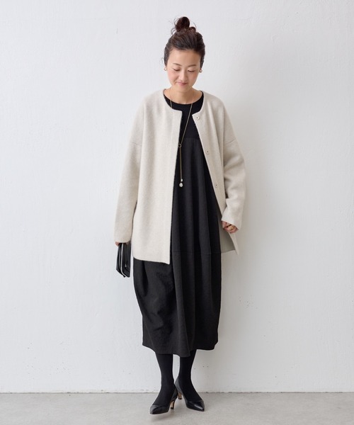 BEARDSLEY（ビアズリー） 長袖ワンピース M ブラック レディース