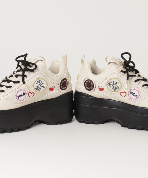 「FILA」 ローカットスニーカー 24.5cm オフホワイト レディース_画像3