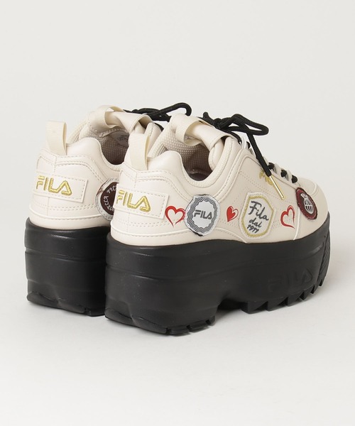 「FILA」 ローカットスニーカー 24.5cm オフホワイト レディース_画像4
