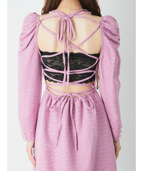 「Ank Rouge」 長袖ワンピース M ベビーピンク レディース_画像6
