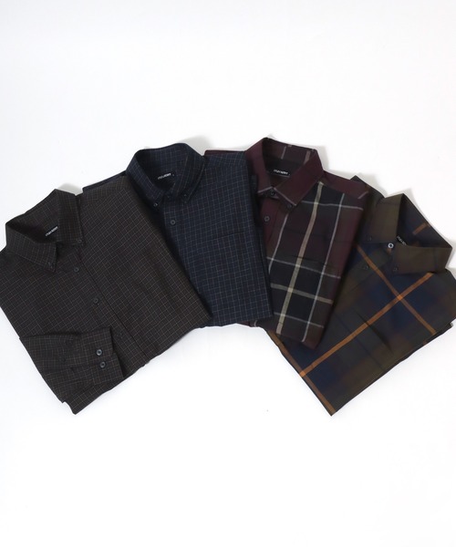「LYLE&SCOTT」 長袖シャツ LL ブラウン メンズ_画像9