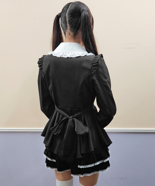 「Secret Honey」 セットアップ MEDIUM ブラックミックス レディース_画像3