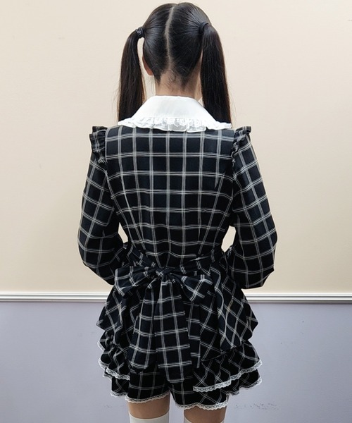 「Secret Honey」 セットアップ MEDIUM ブラックミックス レディース_画像5